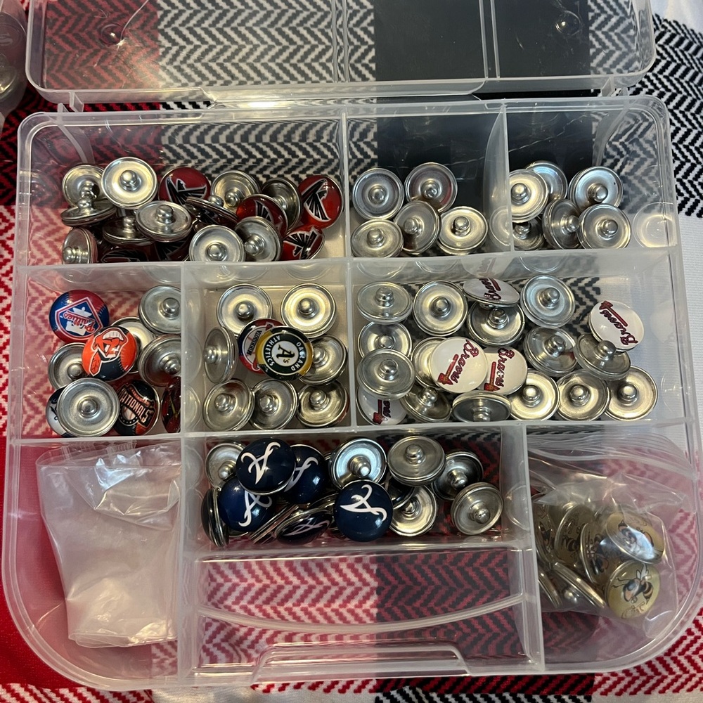 Snaps for Snap Bead Jewelry - MLB, NFL, NHL, Collegiate